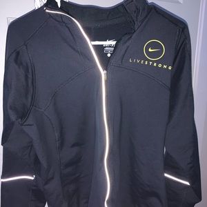 Black LiveStrong Nike Full Zip